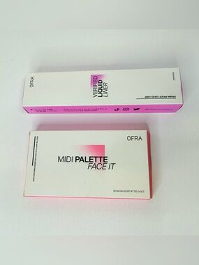 NEW OFRA Bundle- MIDI Face It Palette Medium and Verified Liquid Liner Black